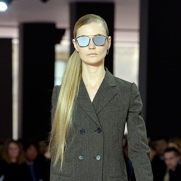 autumn autumn / winter catwalk paris person human fashion sunglasses accessories accessory premiere