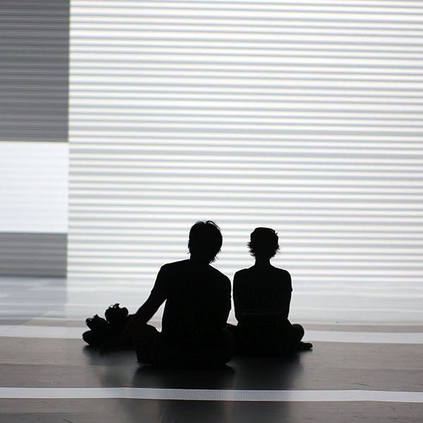 art artist digital human interest media modern new york ny person human silhouette floor sitting flooring