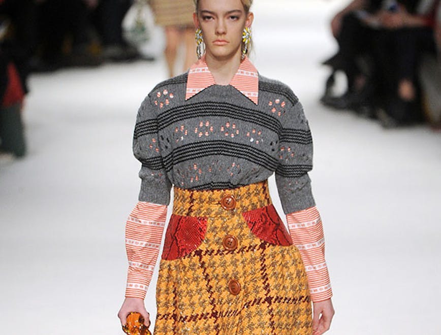 miu miu _ready to wear fall winter 2015-16 _paris fashion week _march 2015__ clothing apparel person human female woman