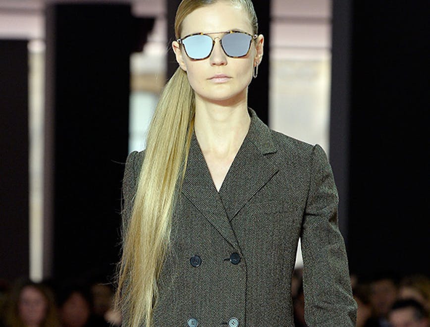 autumn autumn / winter catwalk paris person human fashion sunglasses accessories accessory premiere
