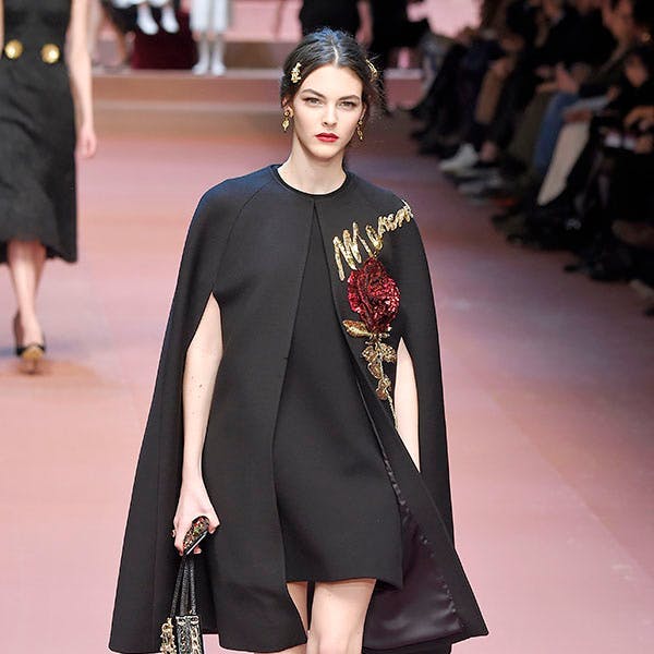 dolce gabbana ready to wear fall winter 2015-16 milan fashion week february and march 2015__ person human clothing apparel runway sleeve fashion long sleeve