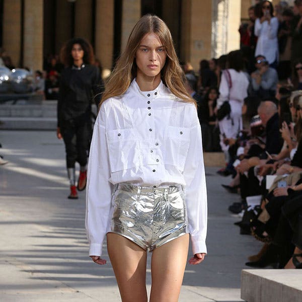 isabel_marant ready to wear spring summer 2016 paris fashion week october 2015 clothing apparel person human shorts fashion runway