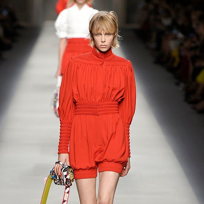 fendi ready to wear spring summer 2016 _milan september 2015 person human runway fashion clothing apparel