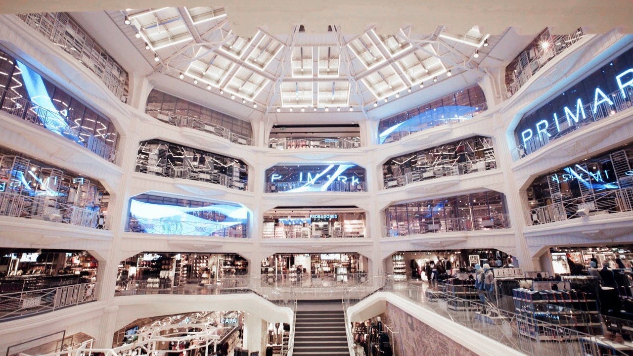 shopping mall shop handrail banister