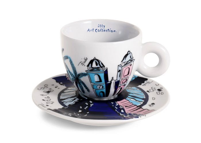 16305 emilio pucci illy art collection roma libro cappuccino saucer pottery coffee cup cup tape