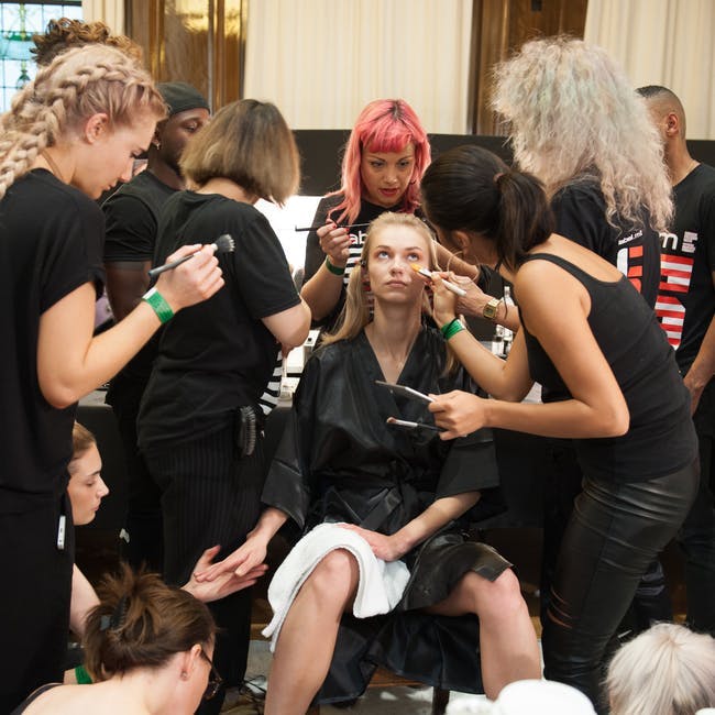 beauty make-up hair london england person human blonde female teen kid girl woman clothing crowd