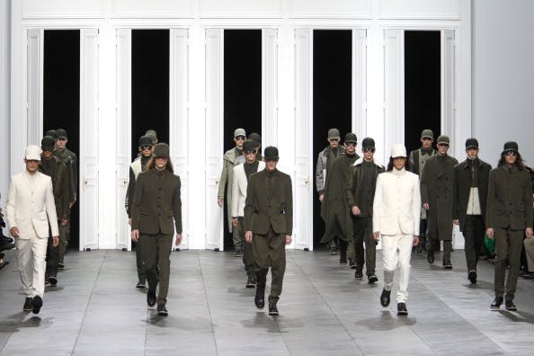 celebrities|fashion paris person clothing military uniform military coat overcoat suit shoe footwear soldier