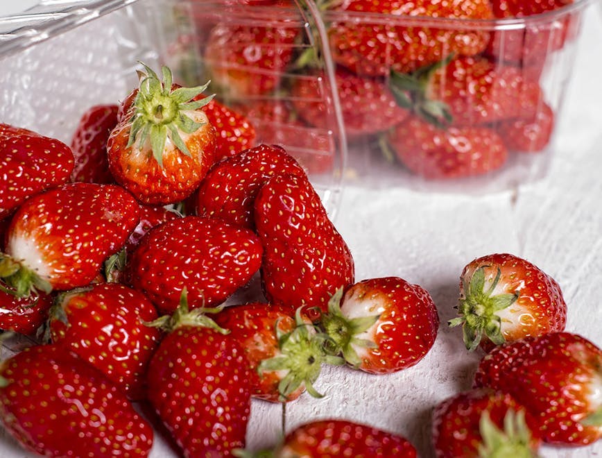 strawberry plant fruit food