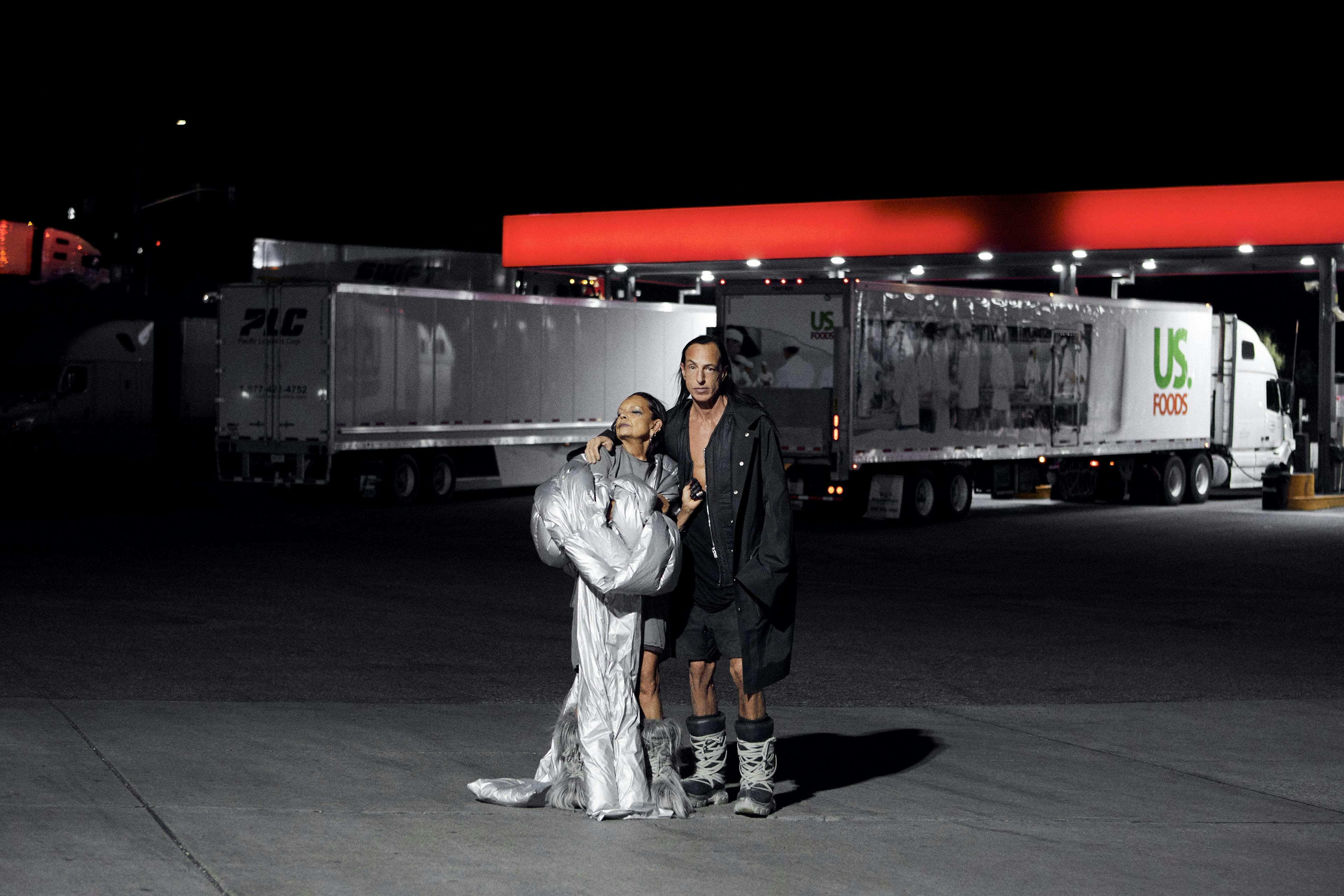 person human truck vehicle transportation clothing apparel tarmac asphalt trailer truck