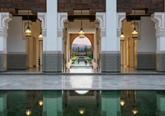 alan keohane morocco oberoi marrakech hotel flooring floor corridor building architecture